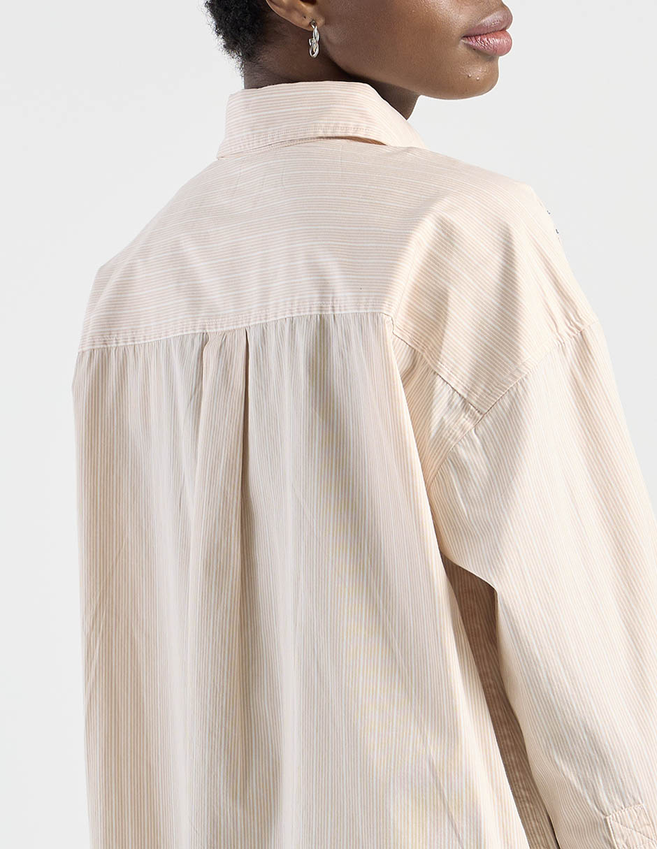 Blusa camisera manga larga para mujer 10