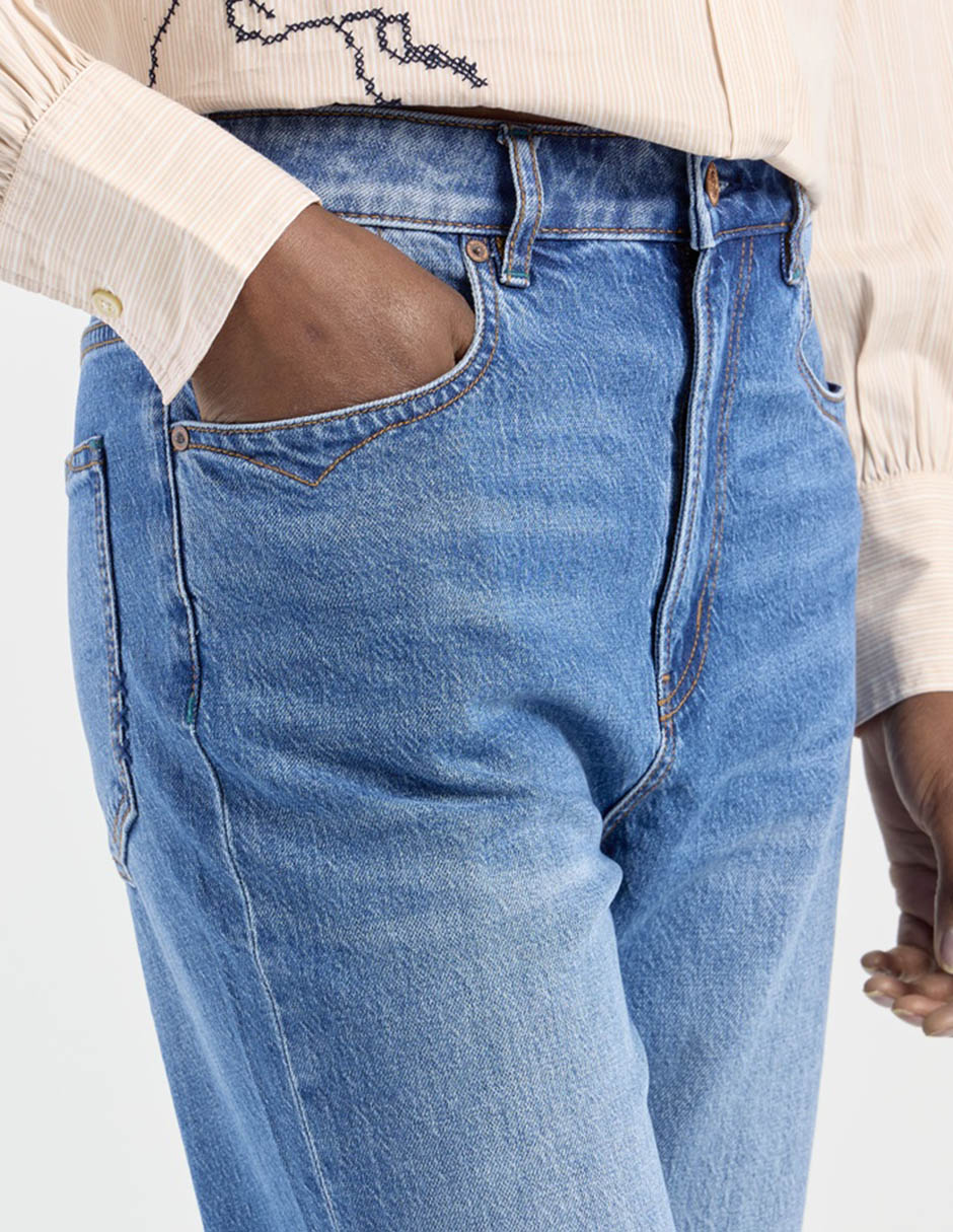 Jeans straight para mujer 3