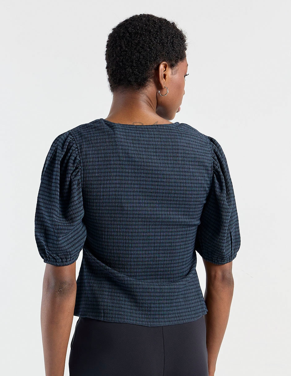 Blusa manga corta para mujer 11