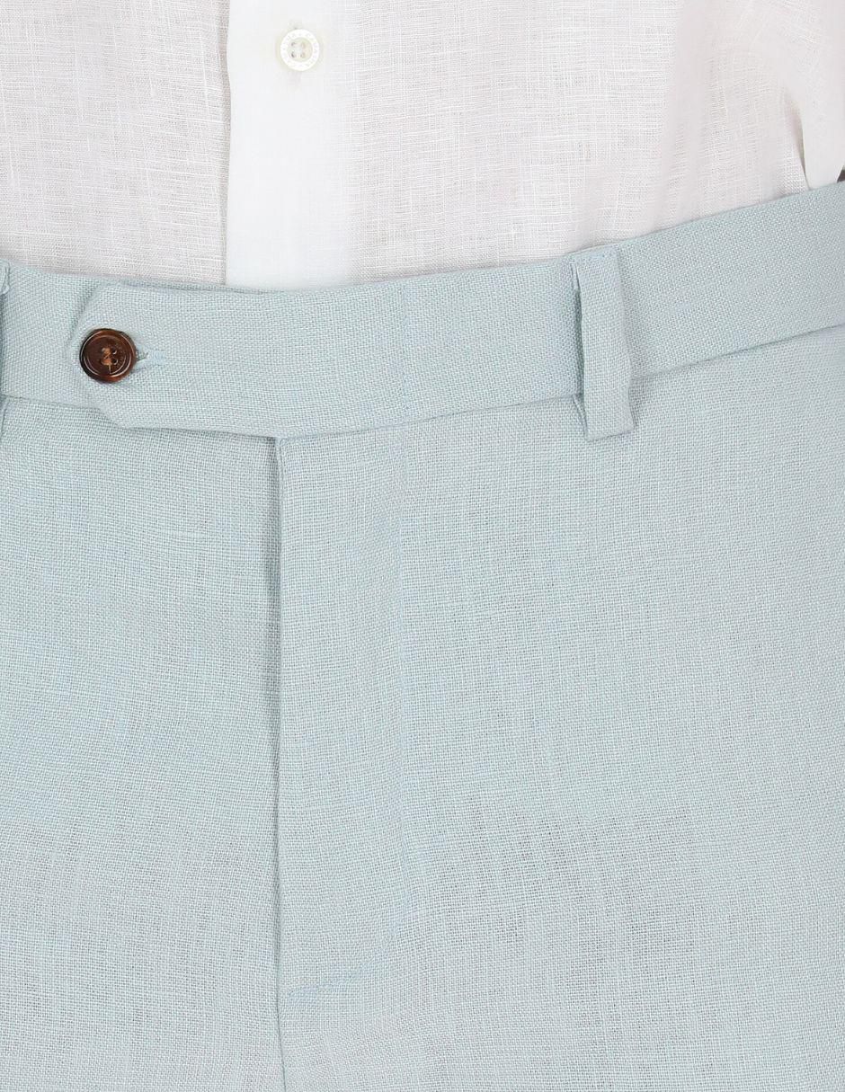 Pantalón de vestir recto de lino para hombre 4
