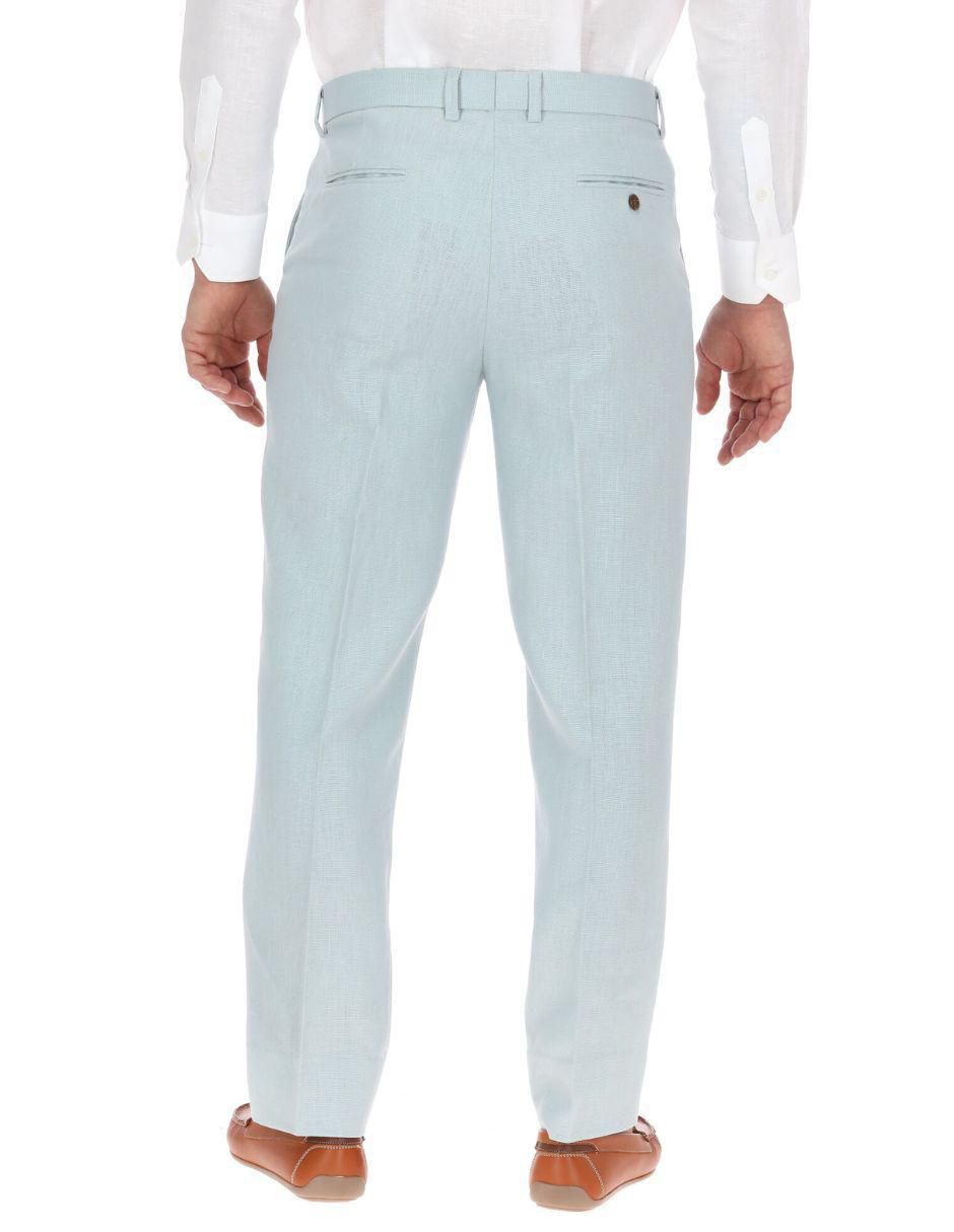 Pantalón de vestir recto de lino para hombre 3