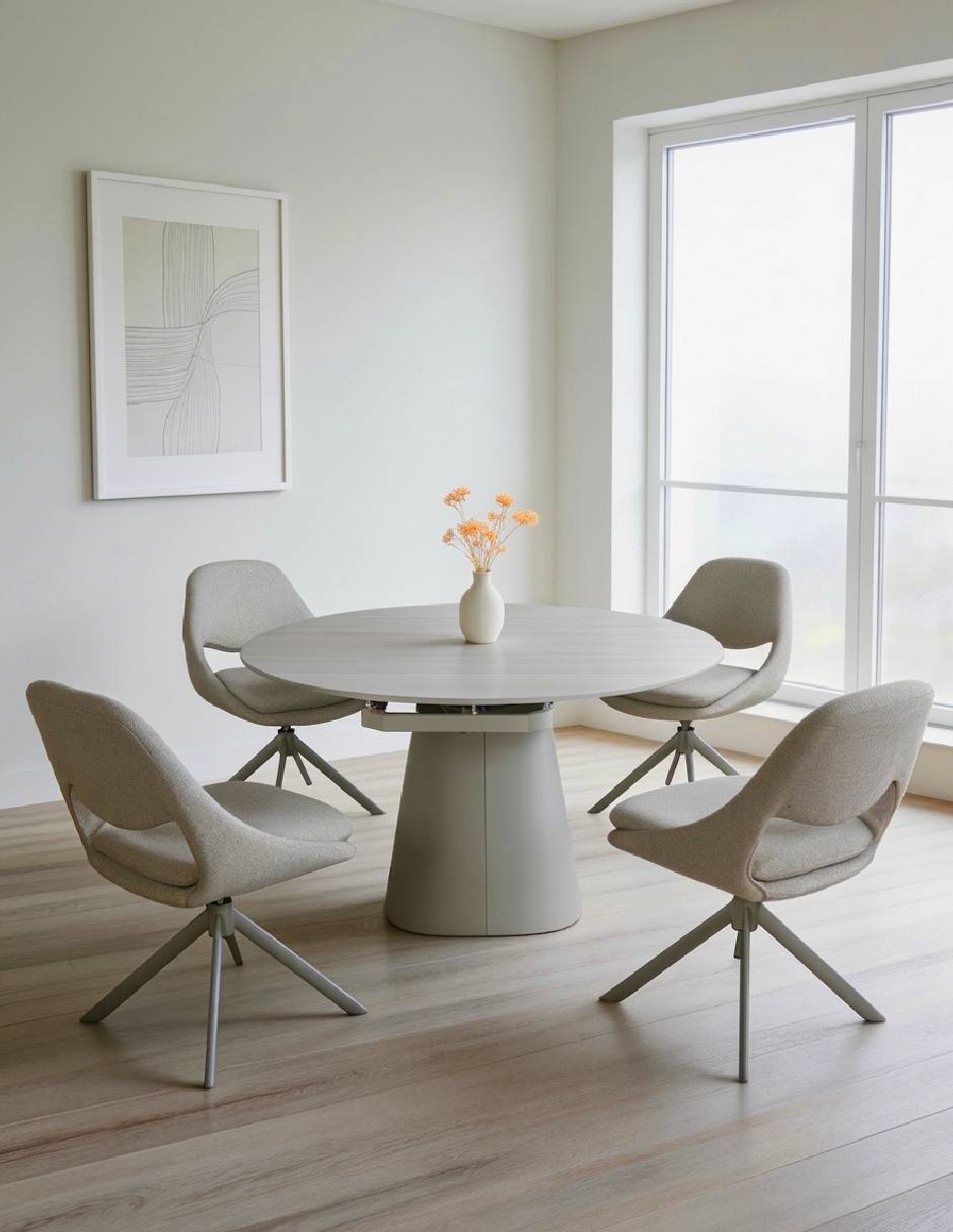 Mesa de comedor extensible 6