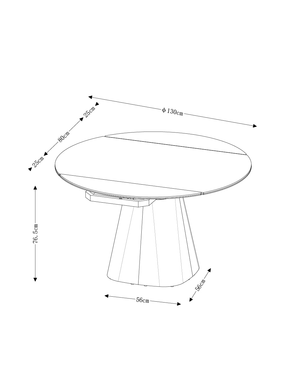Mesa de comedor extensible 7