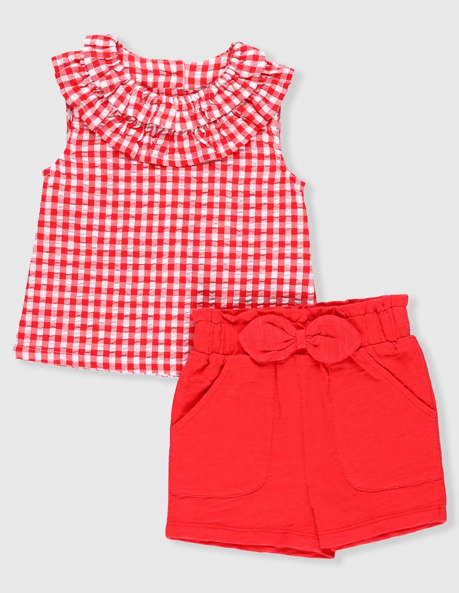 Conjunto casual de algodón para bebé niña