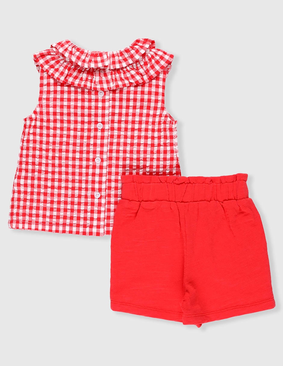 Conjunto casual de algodón para bebé niña