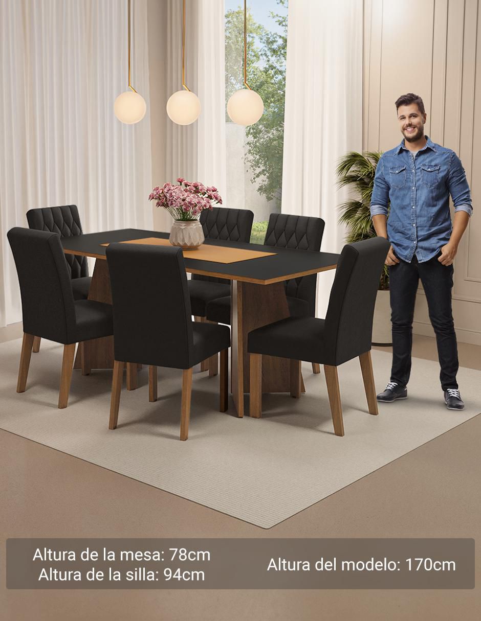 Comedor madison para 6 personas 8