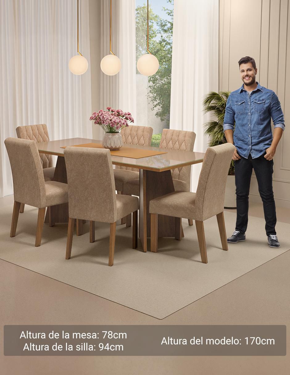 Comedor marissa para 6 personas 8