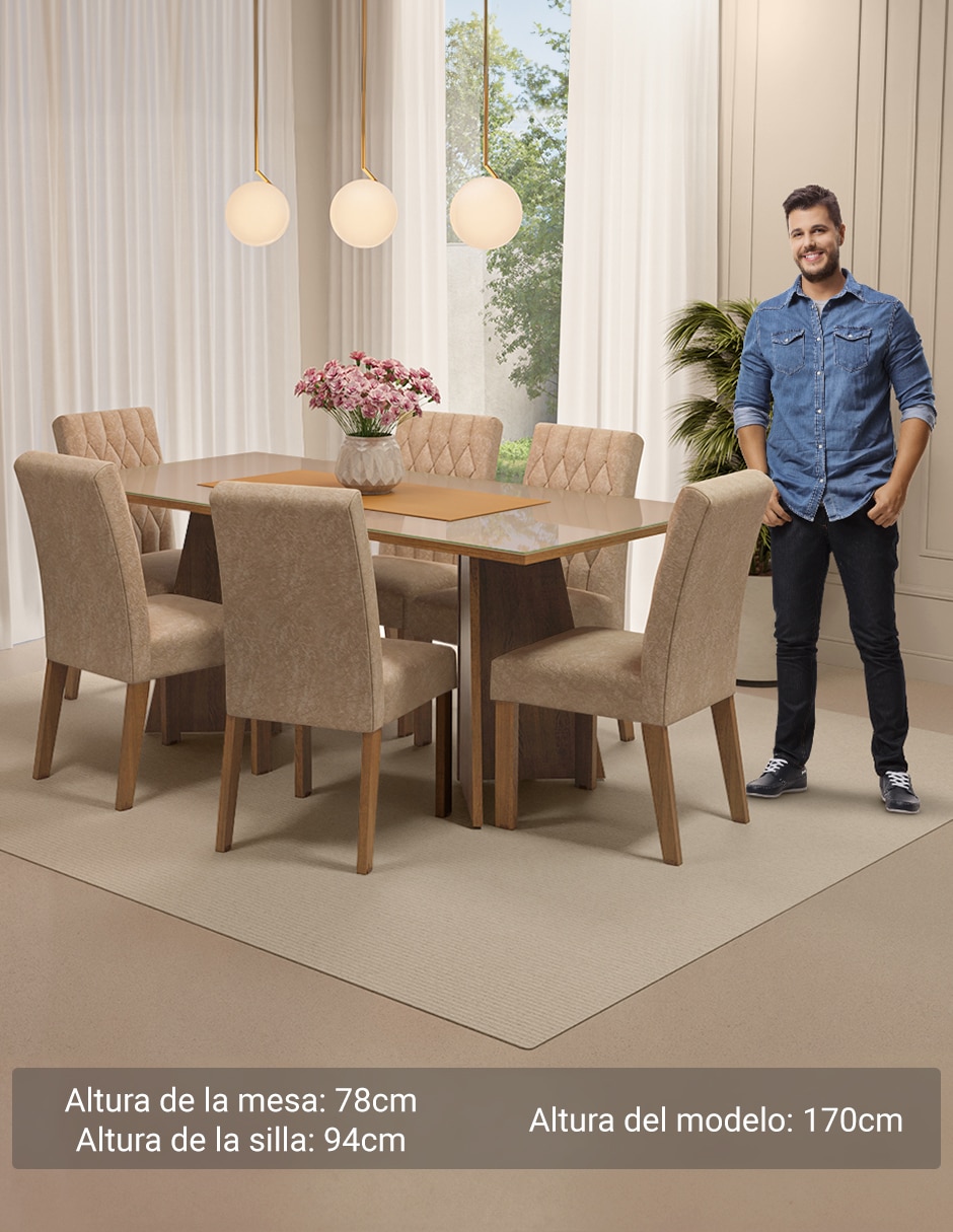 Comedor marissa para 6 personas 5