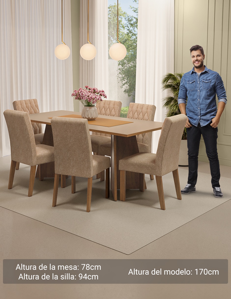 Comedor madison para 6 personas 5