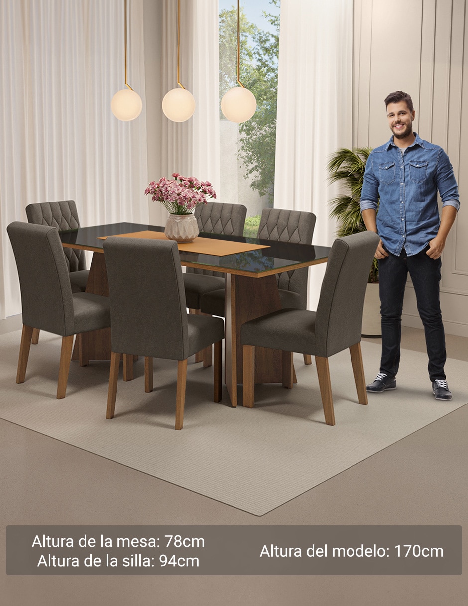 Comedor marissa para 6 personas 4