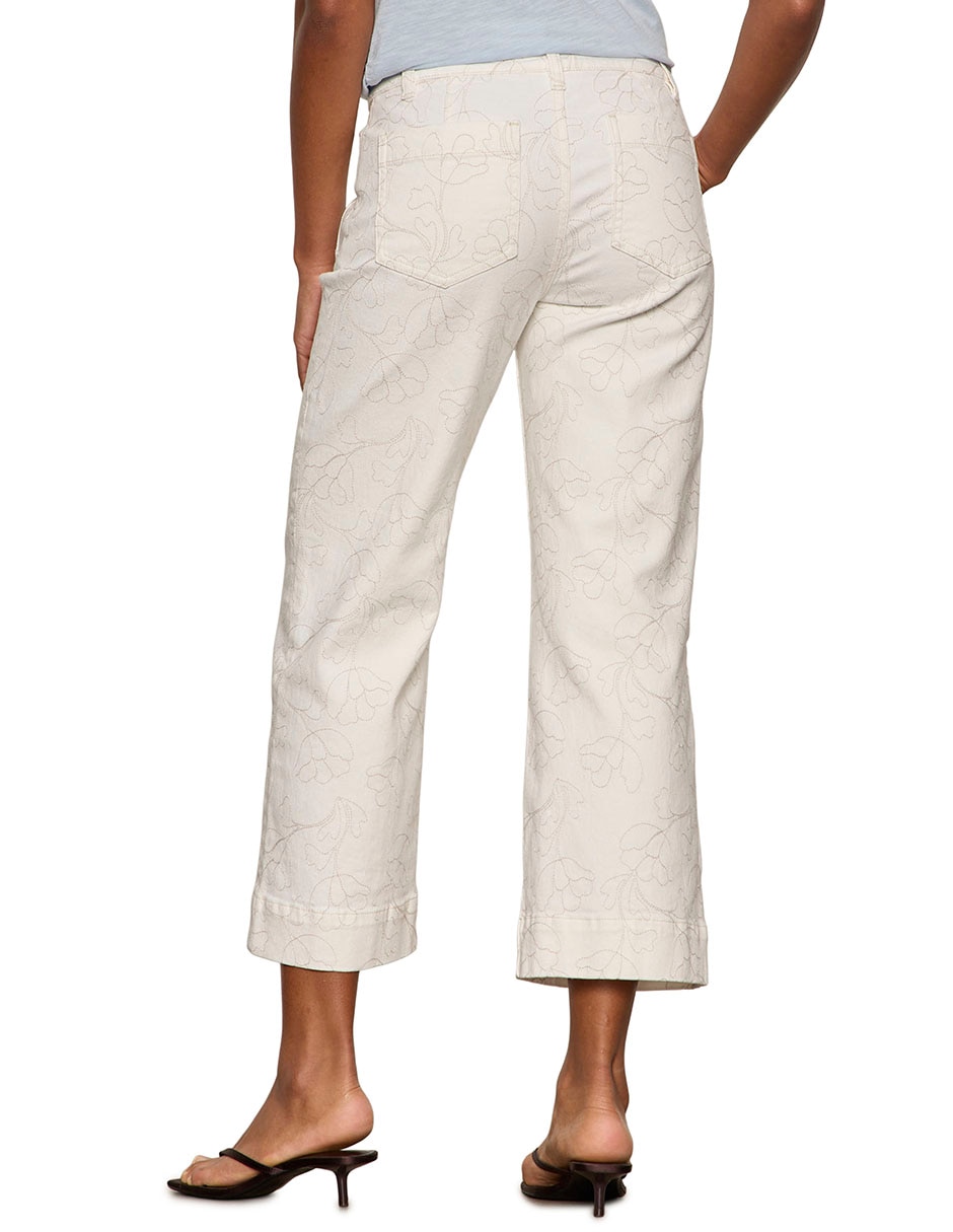 Jeans capri relajado para mujer 5