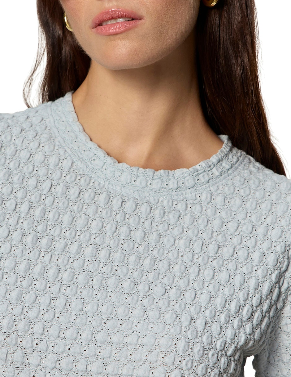 Playera manga corta cuello redondo para mujer 4