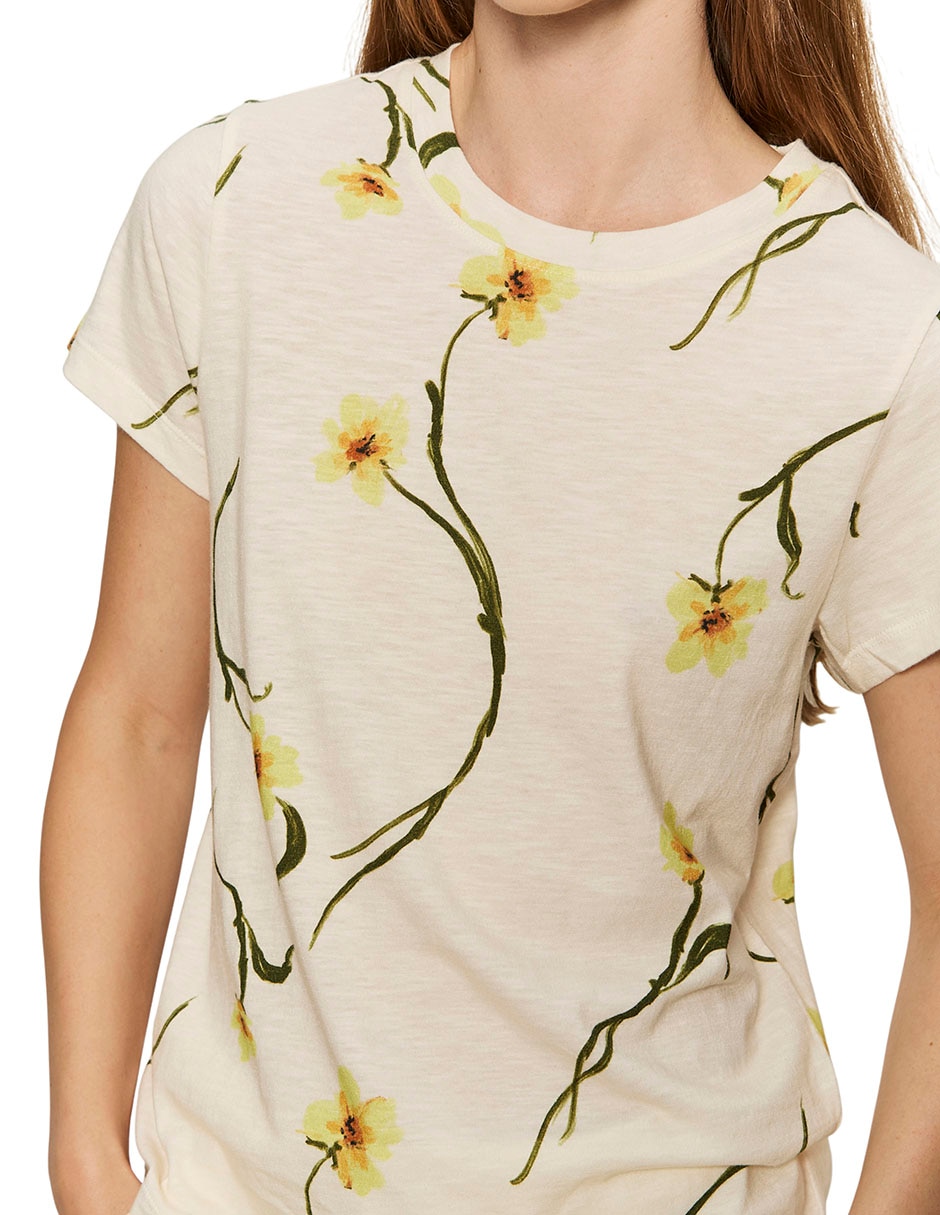 Playera manga corta Sanctuary cuello redondo para mujer