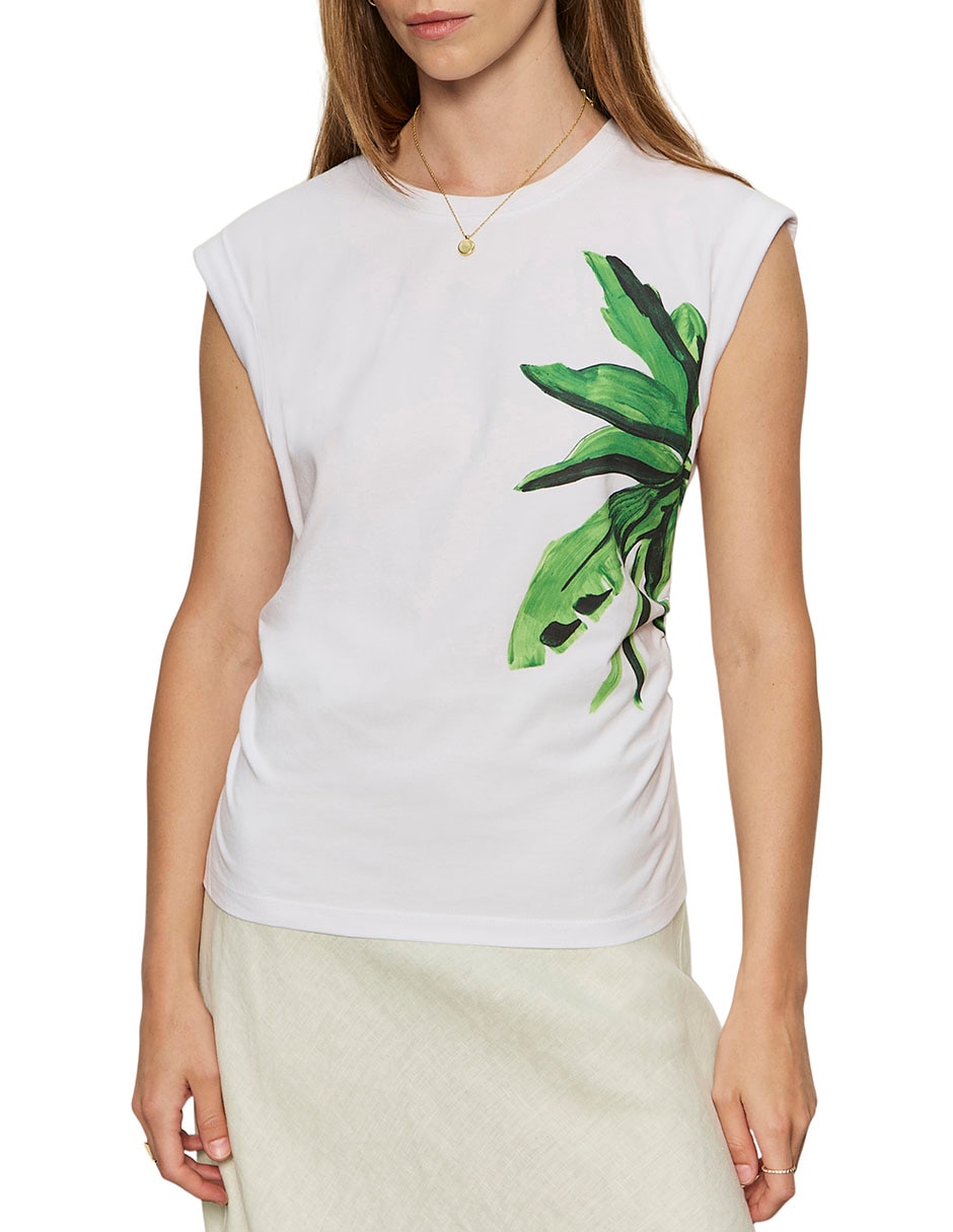 Playera manga corta cuello redondo para mujer Playera manga corta cuello redondo para mujer