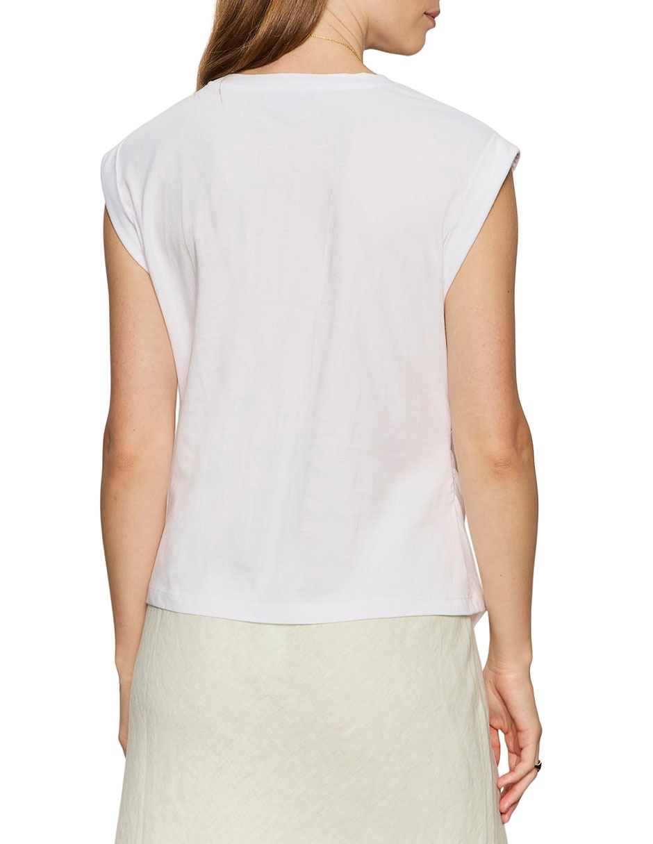 Playera manga corta Sanctuary cuello redondo para mujer