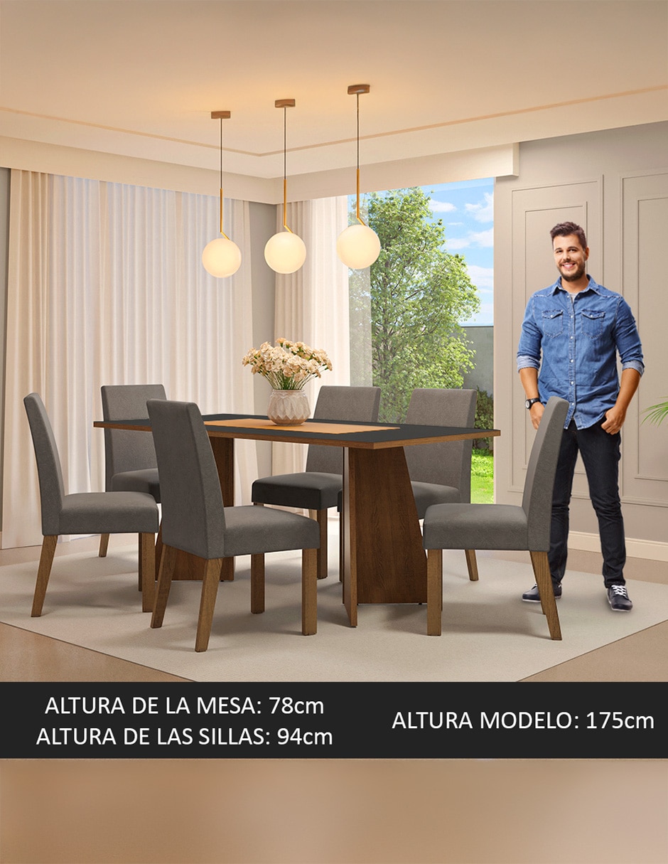 Comedor simone para 6 personas 5