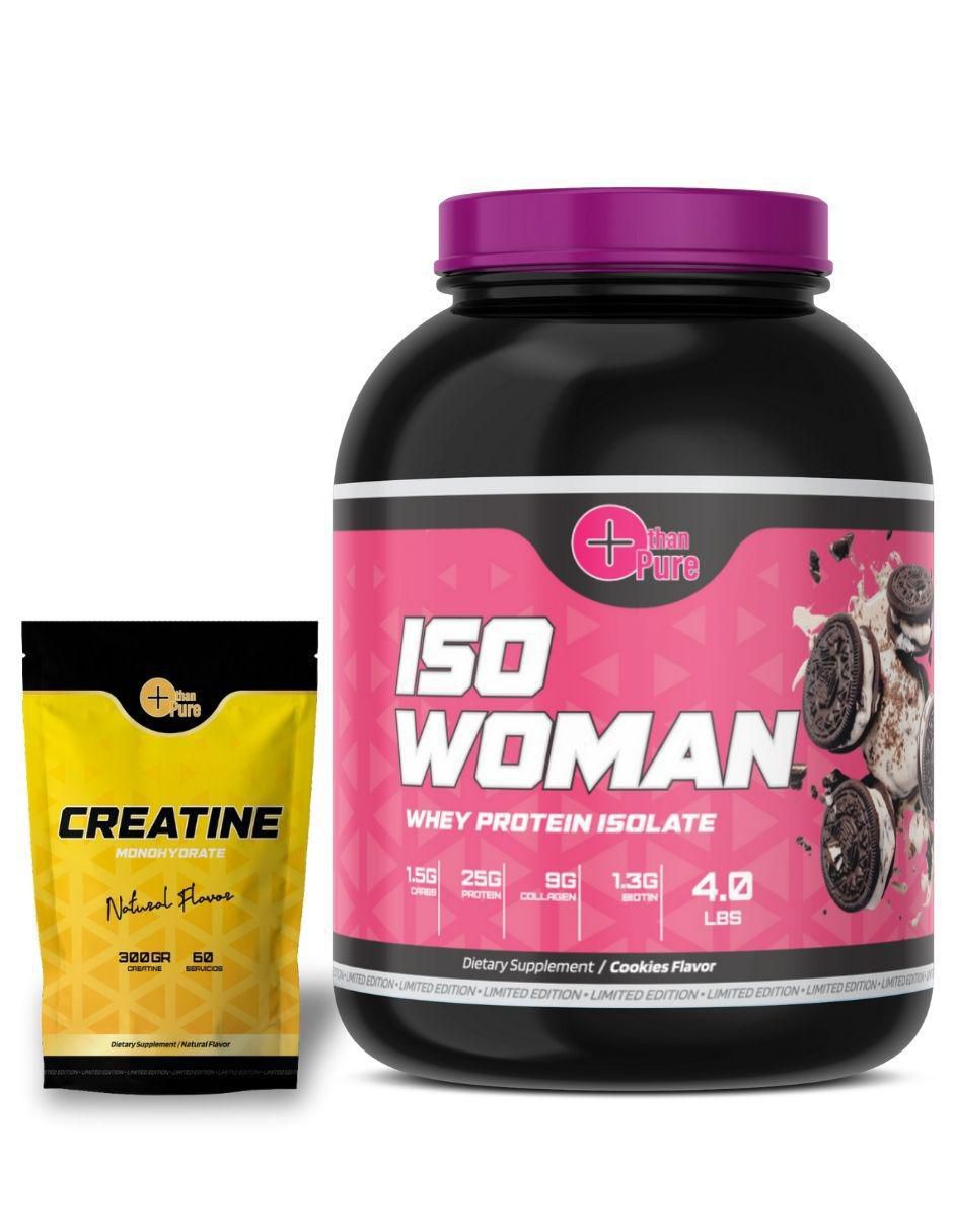 Kit de suplementos alimenticios Proteina Iso Woman + Creatine