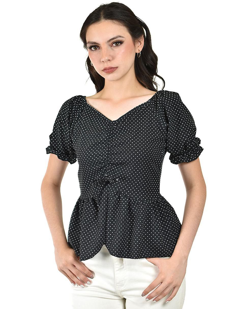 Blusa manga corta para mujer