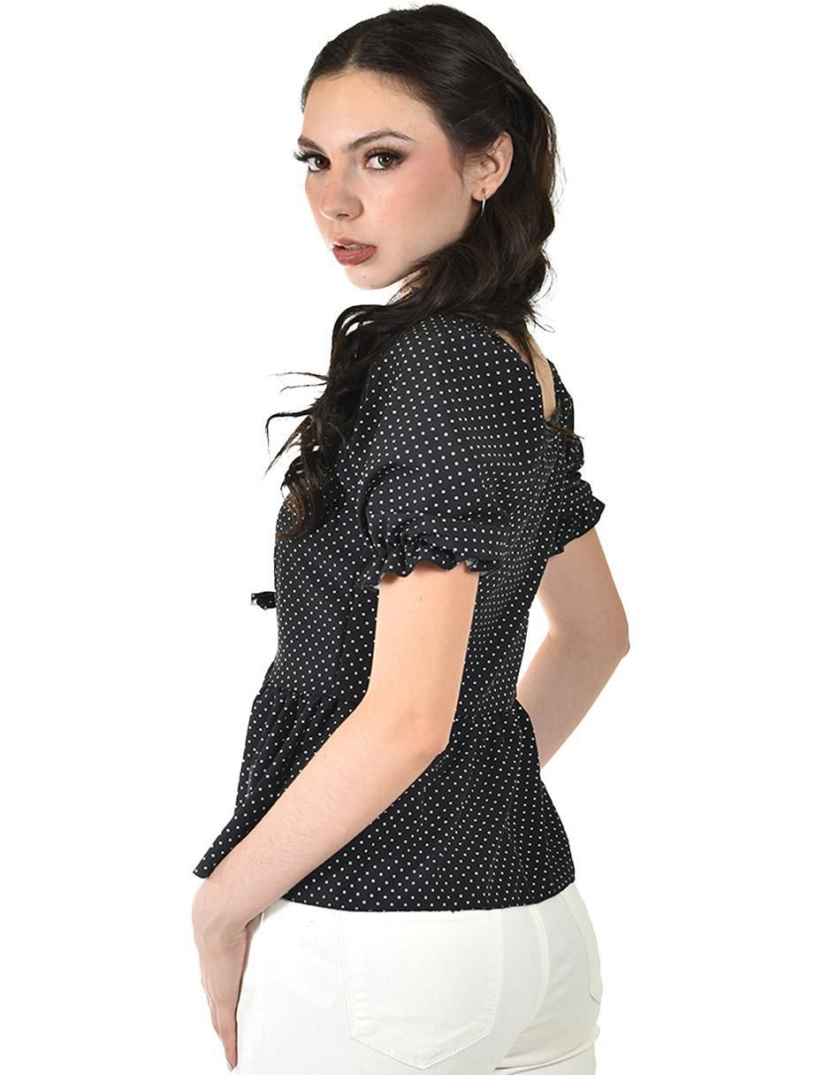 Blusa manga corta para mujer