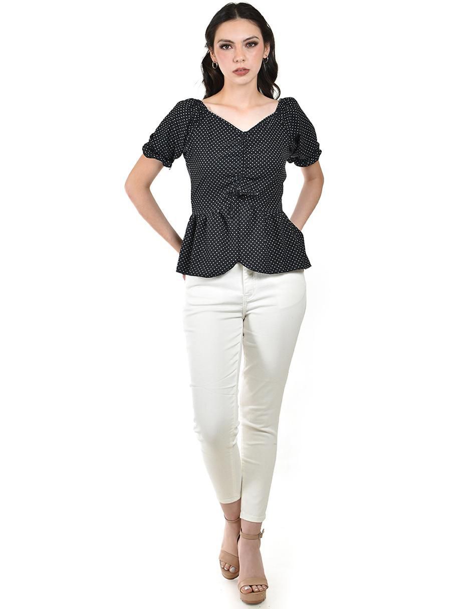 Blusa manga corta para mujer