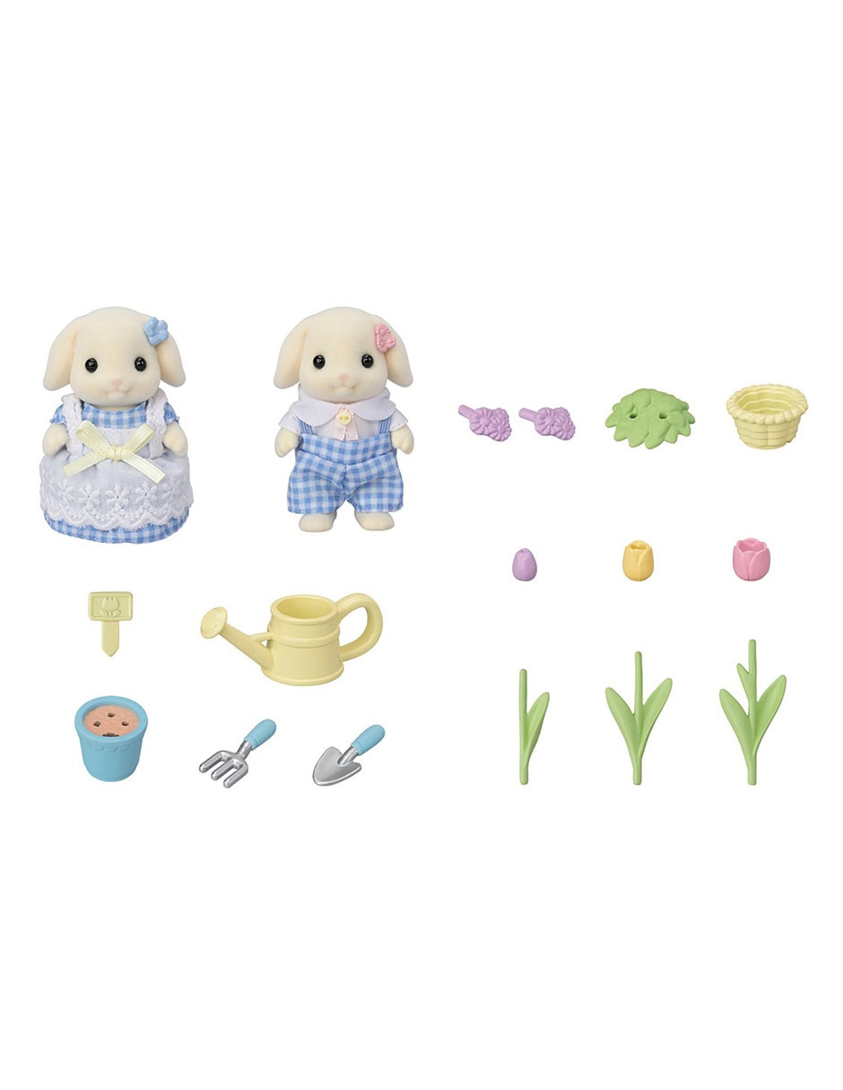 Juego de hermanos conejo flora