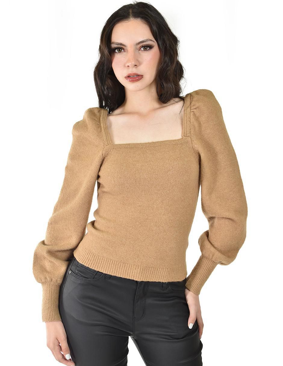 Suéter cuello cuadrado para mujer Suéter cuello cuadrado para mujer