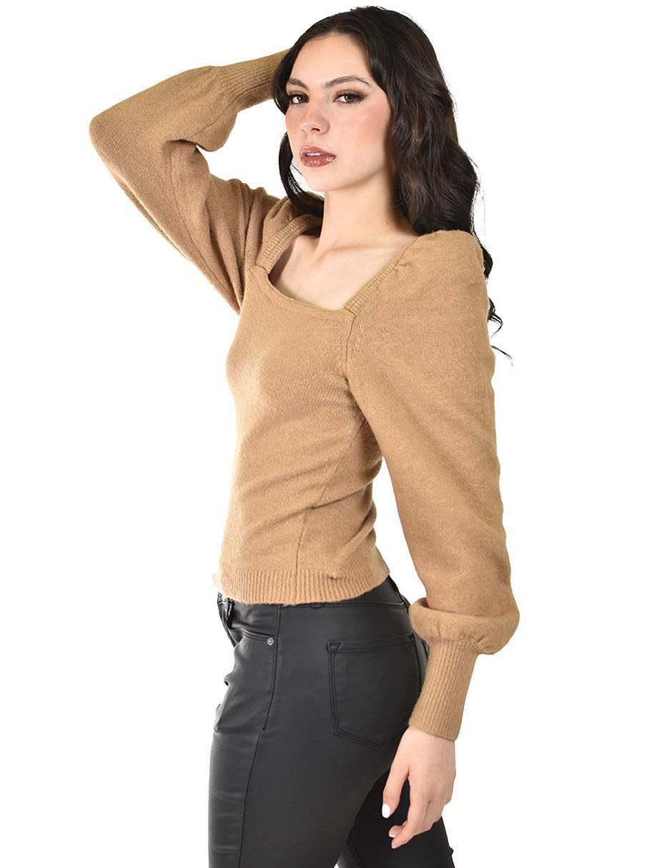 Suéter cuello cuadrado para mujer 4