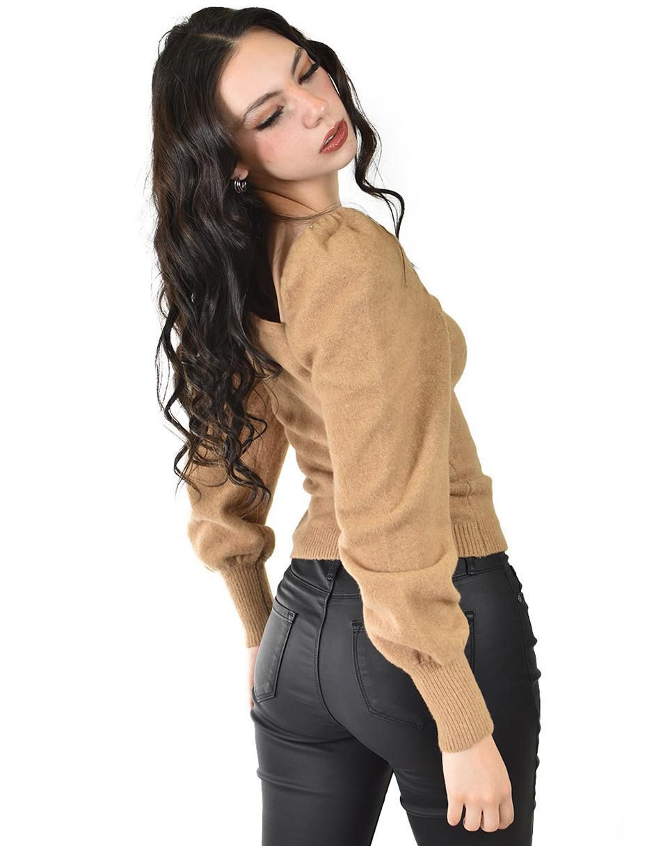 Suéter cuello cuadrado para mujer 3