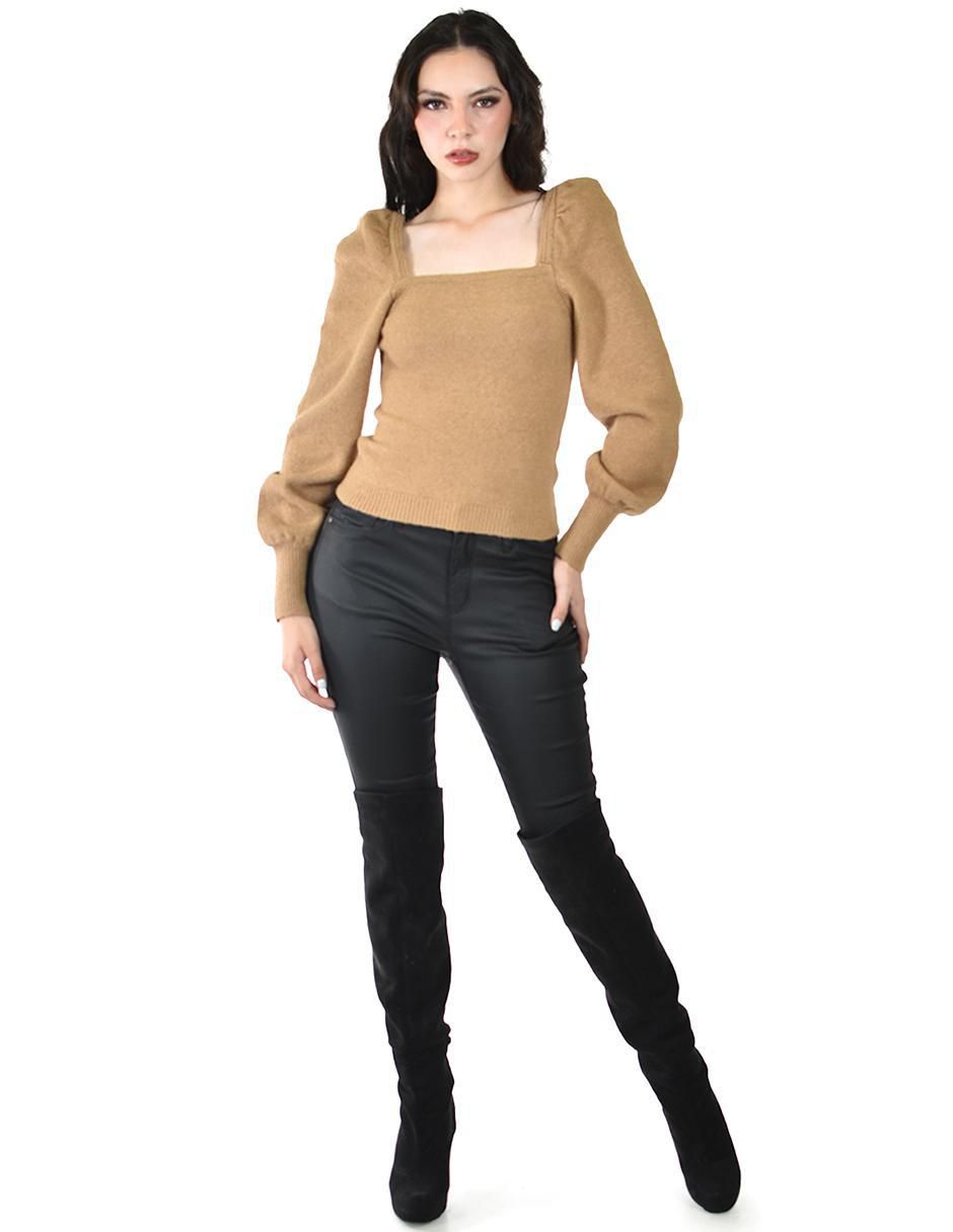 Suéter cuello cuadrado para mujer 2