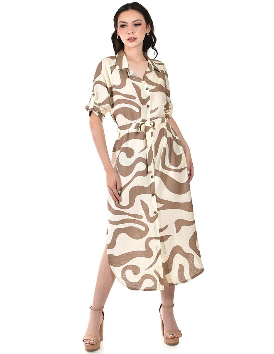 Vestido midi casual para mujer