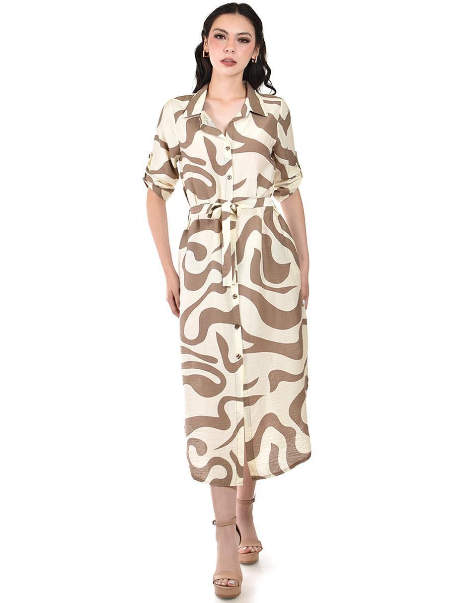 Vestido midi casual para mujer