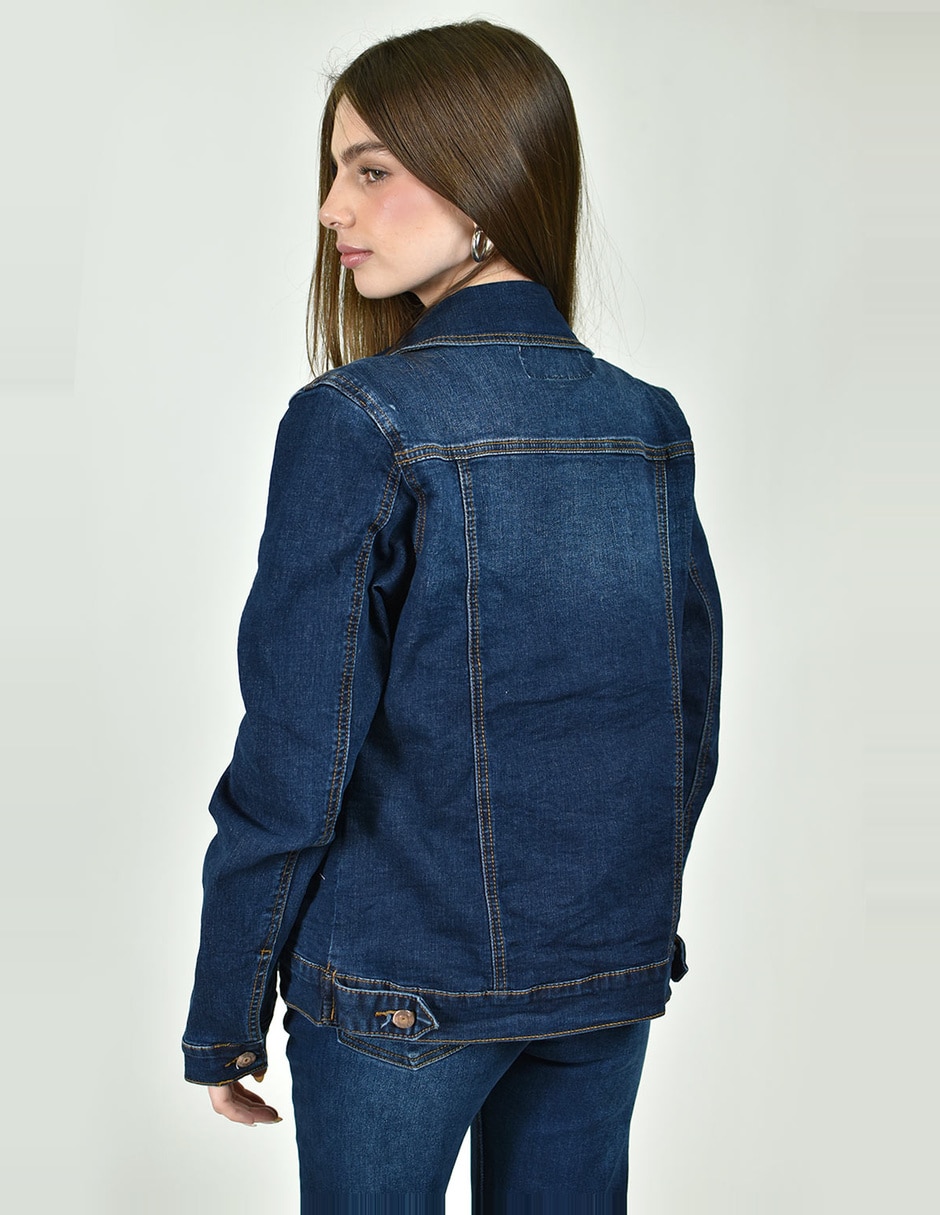 Chamarra Roman Fashion de mezclilla para mujer