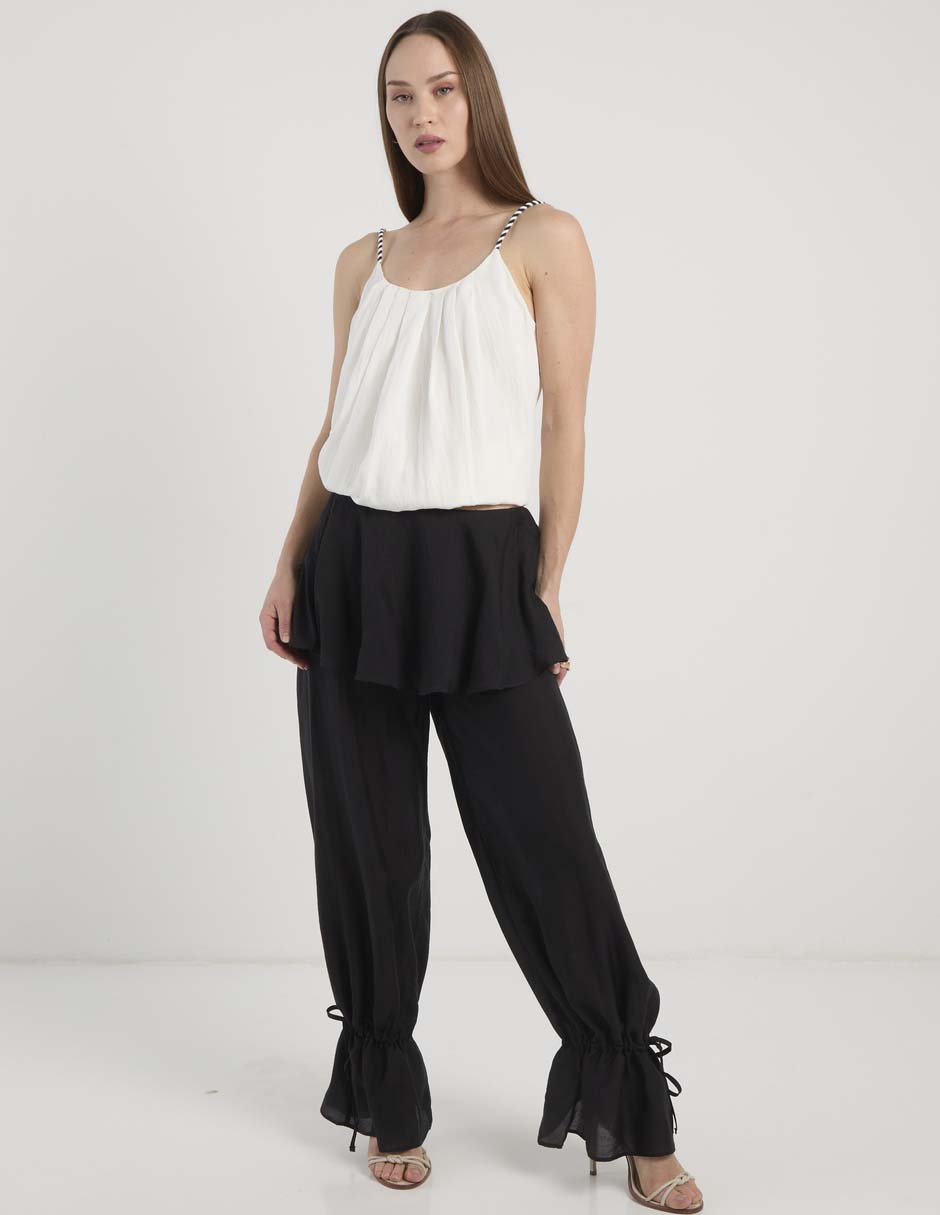 Pantalón relaxed amplio para mujer 7