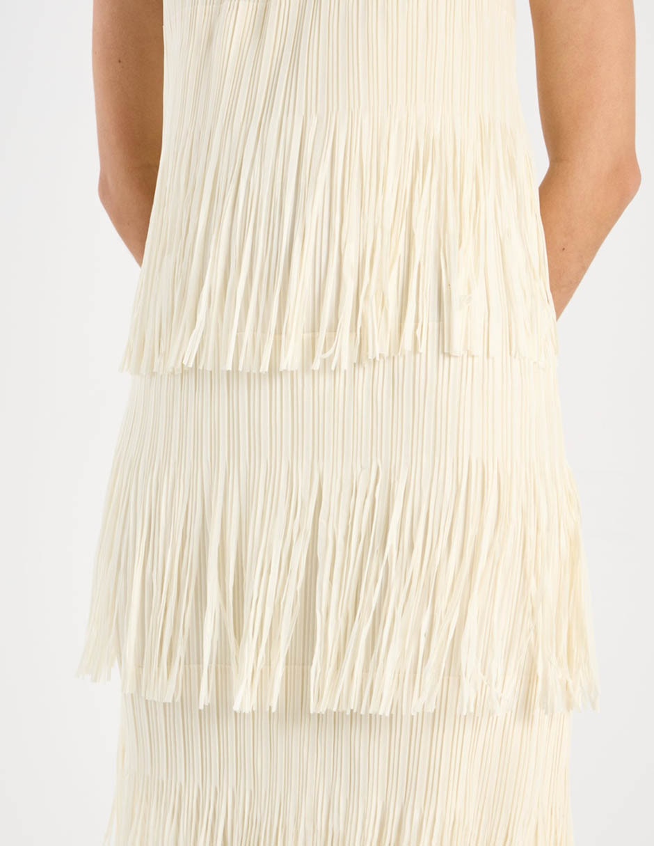 Vestido midi de fiesta escote cuadrado 9