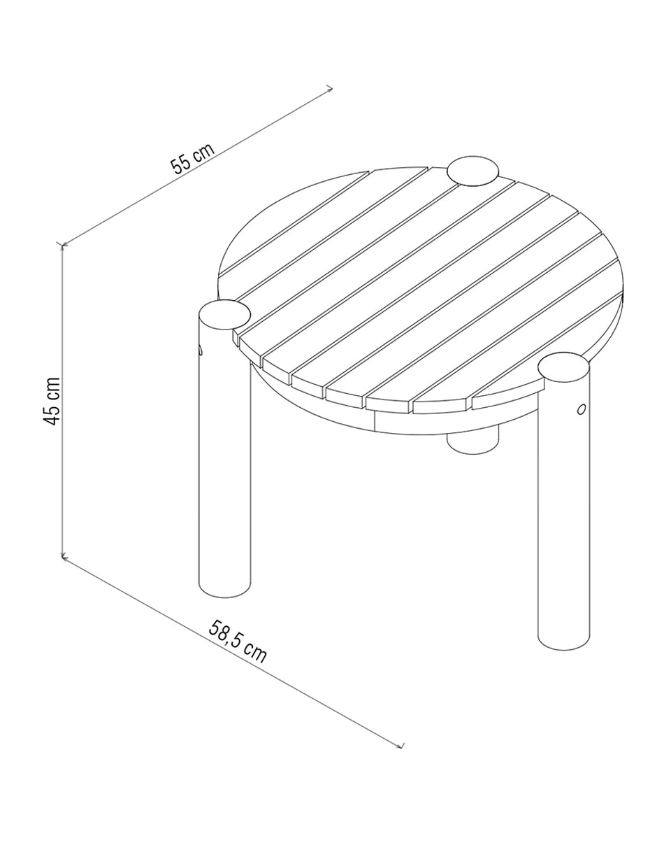 Mesa lateral