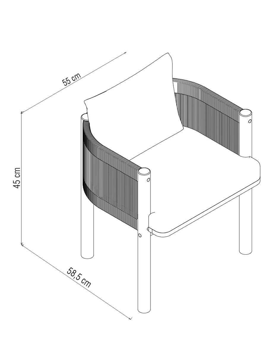 Silla de Comedor Mar de Cortes de Madera