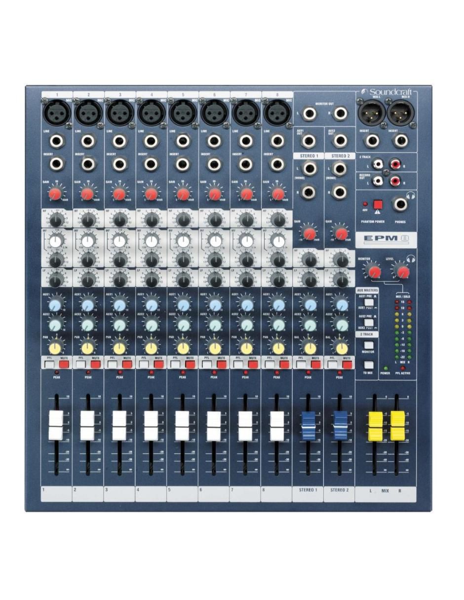 Mezcladora DJ Soundcraft EPM8