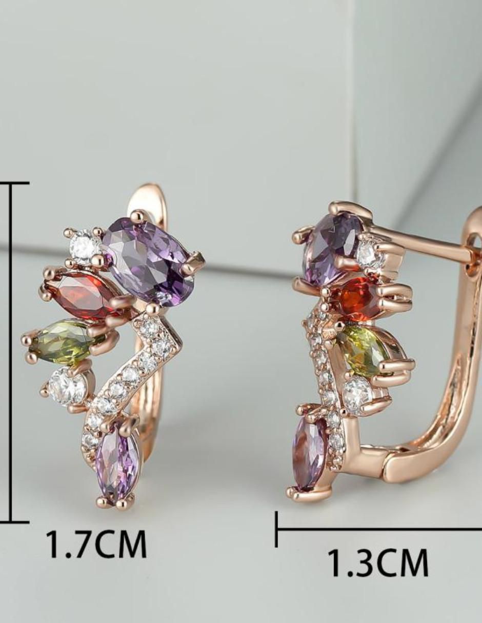 Aretes de media luna