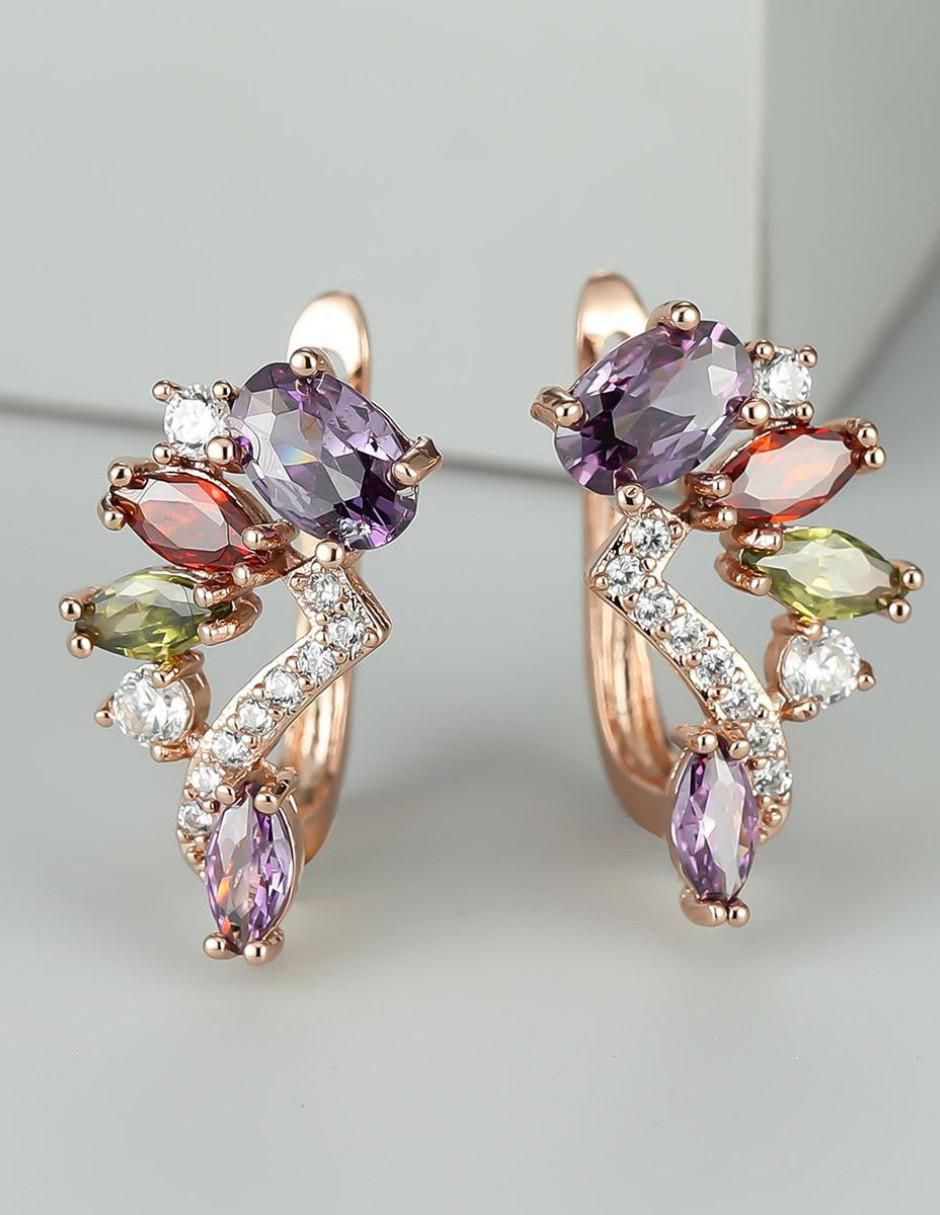 Aretes de media luna