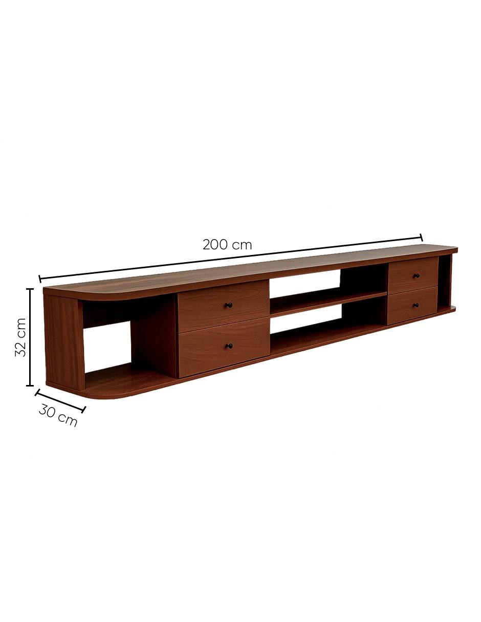 Mueble flotante para TV Refugio de MDF 5