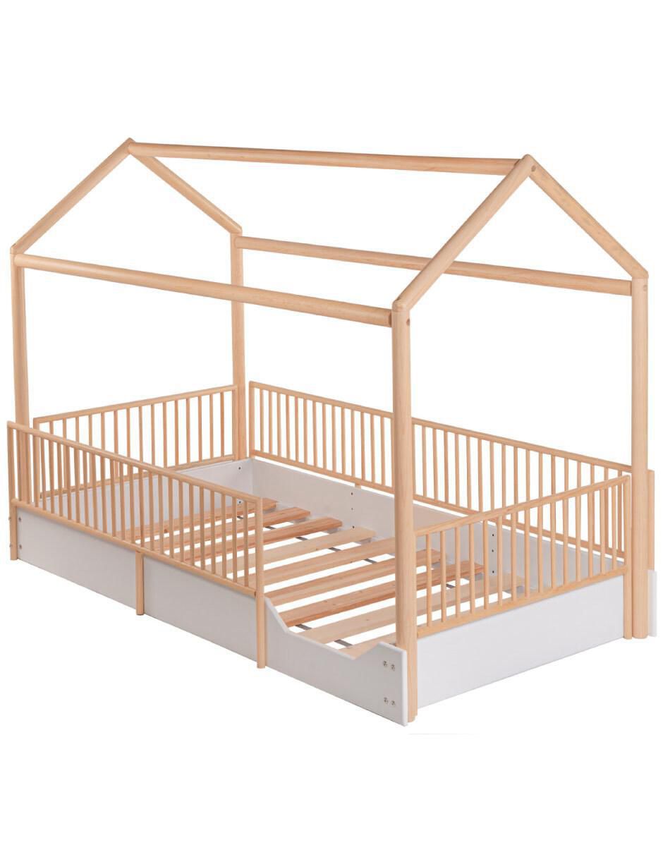 Cama Casa Cercada de mdf individual 4