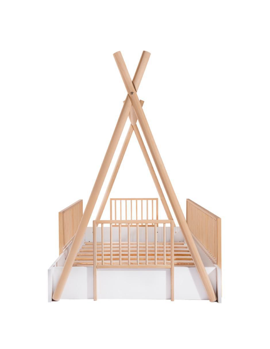 Cama Tipi cercada de melamina individual Cama Tipi cercada de melamina individual