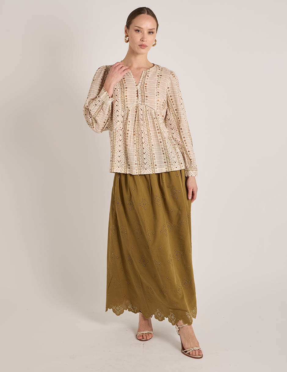 Blusa manga larga para mujer 3