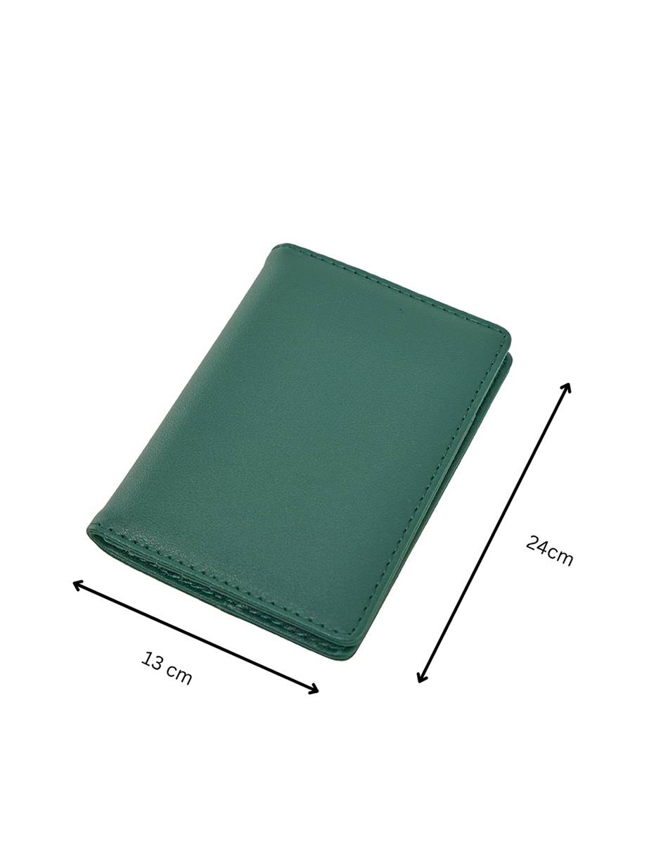 PORTA PASAPORTE MOBILIT, VERDE OBSCURO