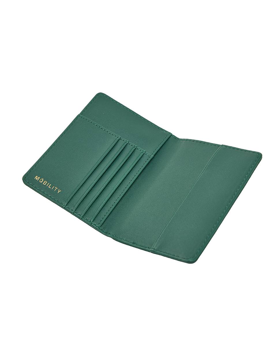PORTA PASAPORTE MOBILIT, VERDE OBSCURO