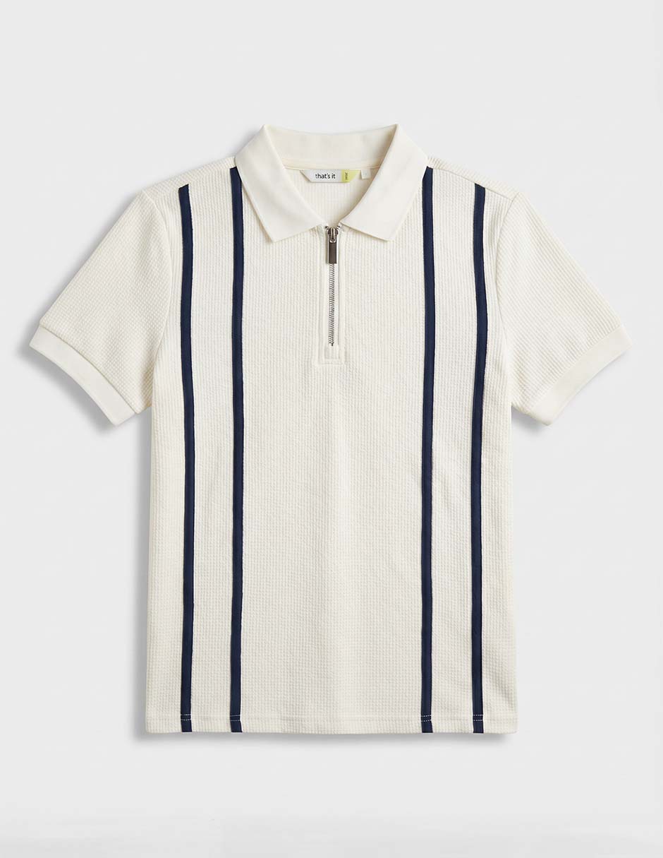Playera tipo polo de algodón para niño 2