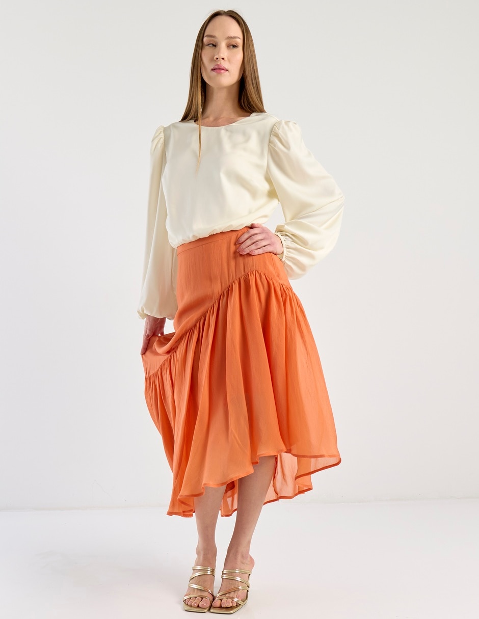 Falda crop cintura alta 6