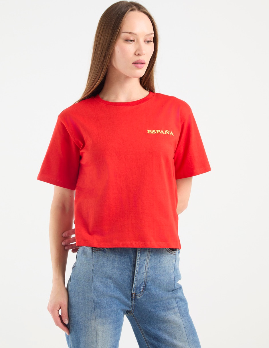 Playera Manga Corta Cuello Redondo Para Mujer 2
