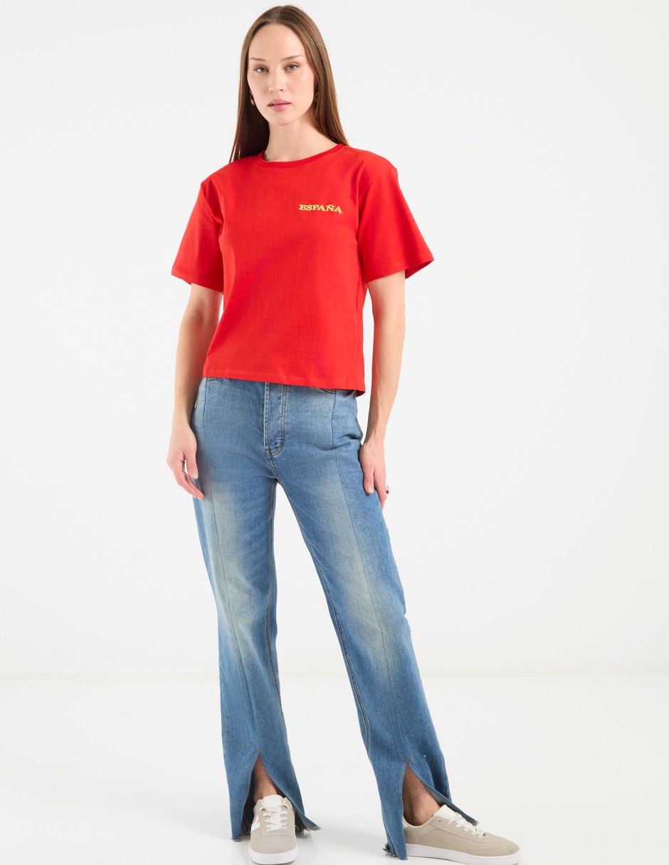 Playera Manga Corta Cuello Redondo Para Mujer 3