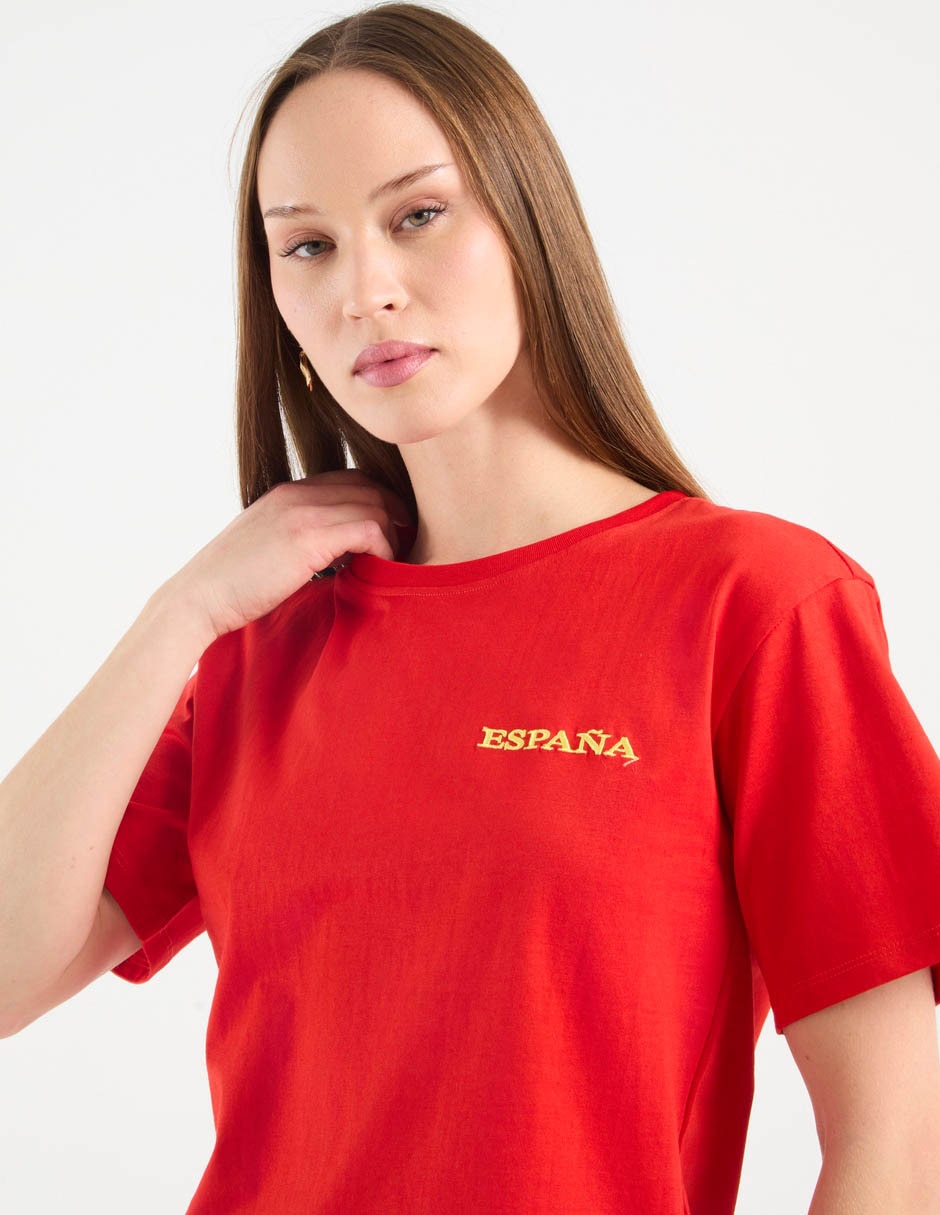 Playera Manga Corta Cuello Redondo Para Mujer 4